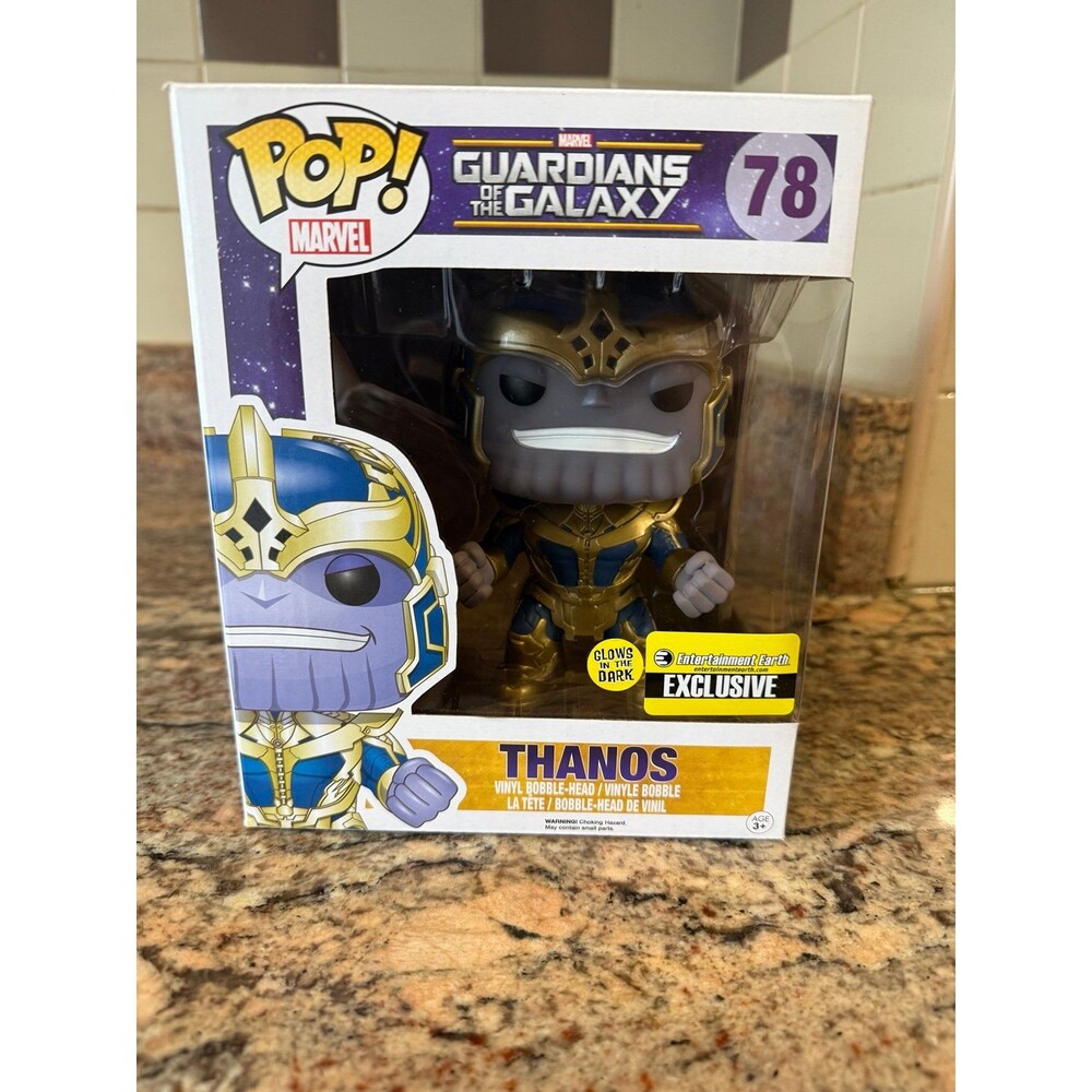 Funko Pop! Marvel Guardians of the Galaxy Thanos GITD 6" #78 EE Exclusive